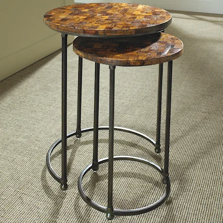 Nesting Tables with Marble Tops